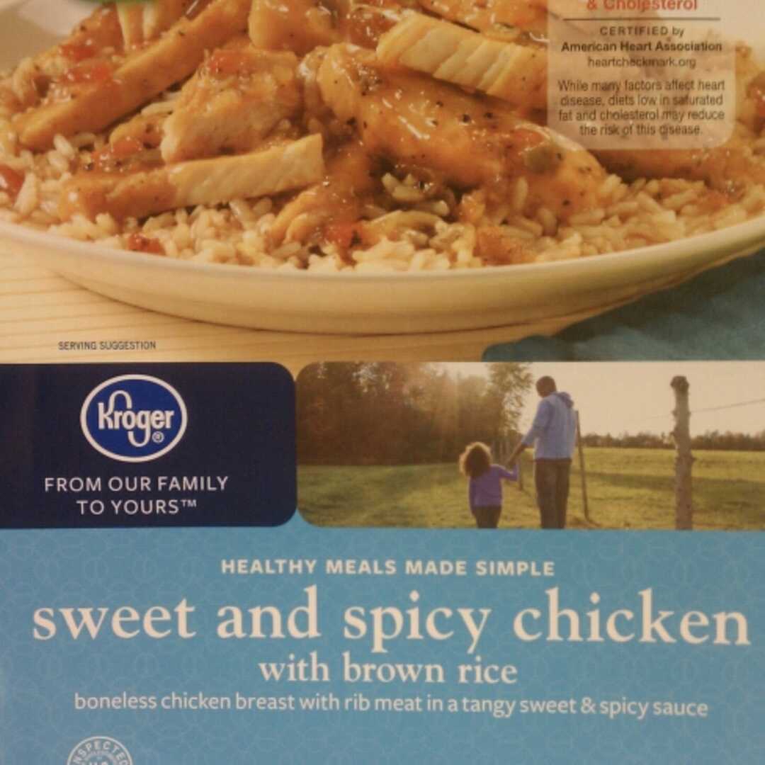 Kroger Sweet & Spicy Chicken with Brown Rice