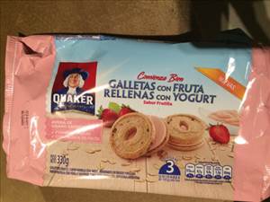 Quaker Galletas con Fruta Rellenas con Yogurt