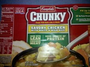 Campbell's Chunky Savory Chicken with White & Wild Rice Soup