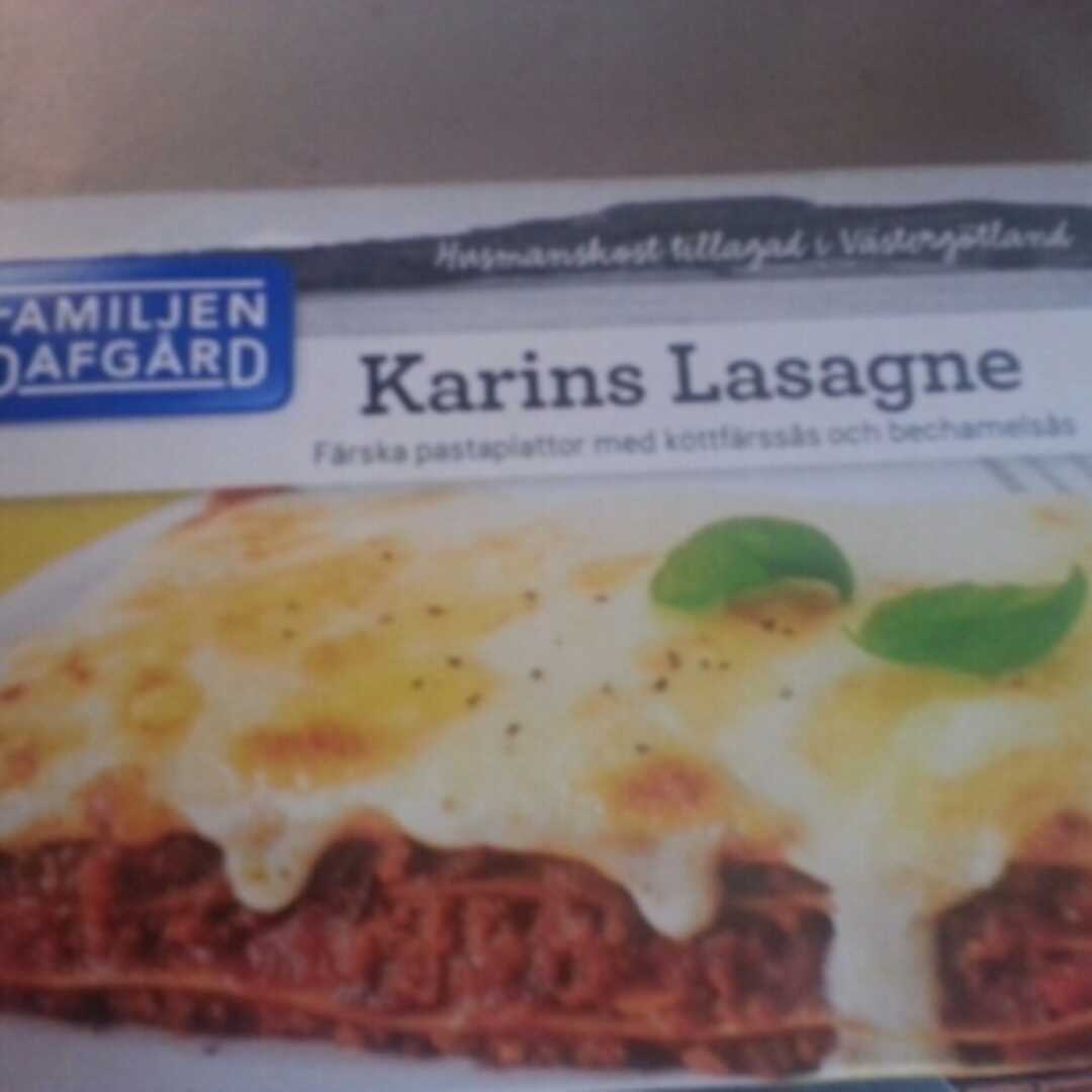 Familjen Dafgårds Karins Lasagne