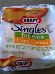 Kraft Singles Fat Free Sharp Cheddar Cheese