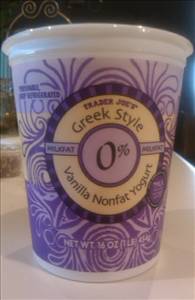 Trader Joe's Greek Style Nonfat Yogurt - Vanilla