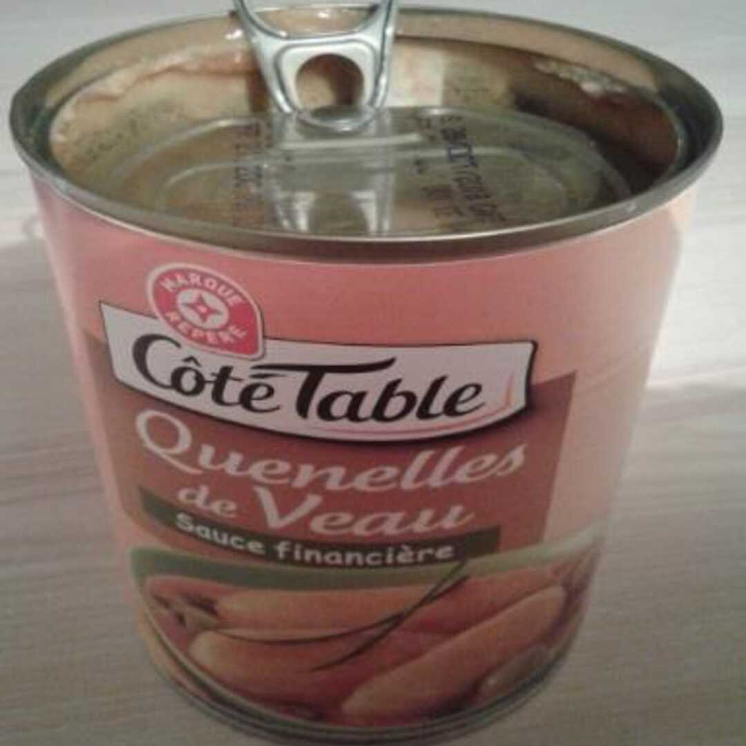 Côté Table Quenelles de Veau Sauce Financière