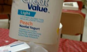 Great Value Light Nonfat Yogurt - Peach
