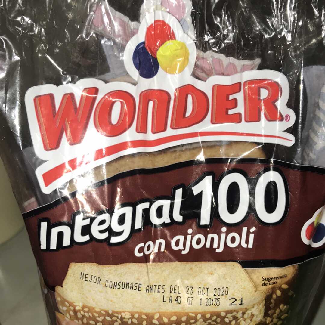 Wonder Pan Integral 100% con Ajonjoli