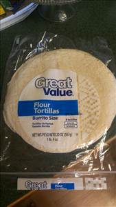 Great Value Flour Tortillas (Burrito Size)