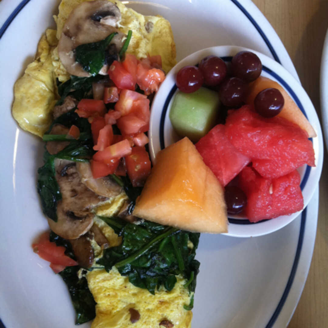 IHOP Simple & Fit Spinach, Mushroom & Tomato Omelette with Fresh Fruit