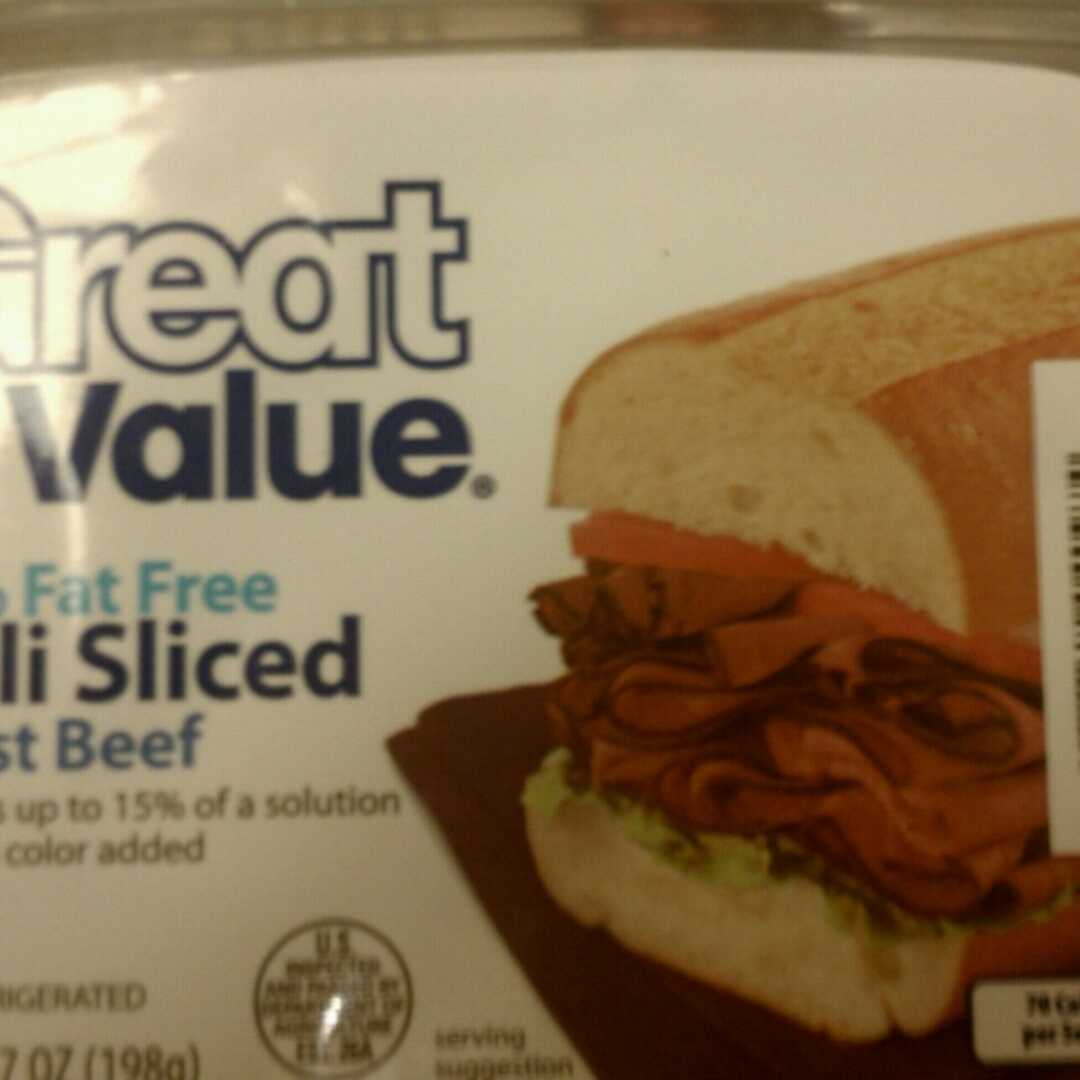 Great Value Thinly Sliced Roast Beef