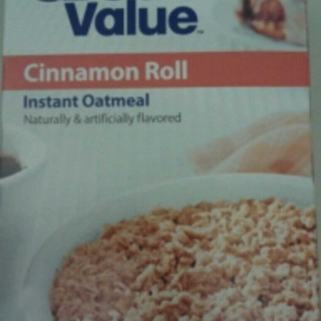 Great Value Cinnamon Roll Instant Oatmeal