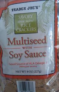 Trader Joe's Multiseed with Soy Sauce Thin Mini Rice Crackers