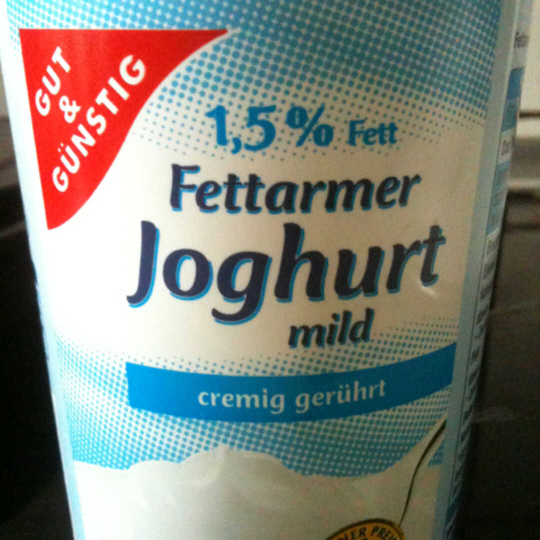Gut & Günstig Fettarmer Joghurt Mild - 1,5% Fett