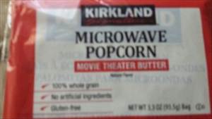Kirkland Signature Microwave Popcorn Movie Theater Butter