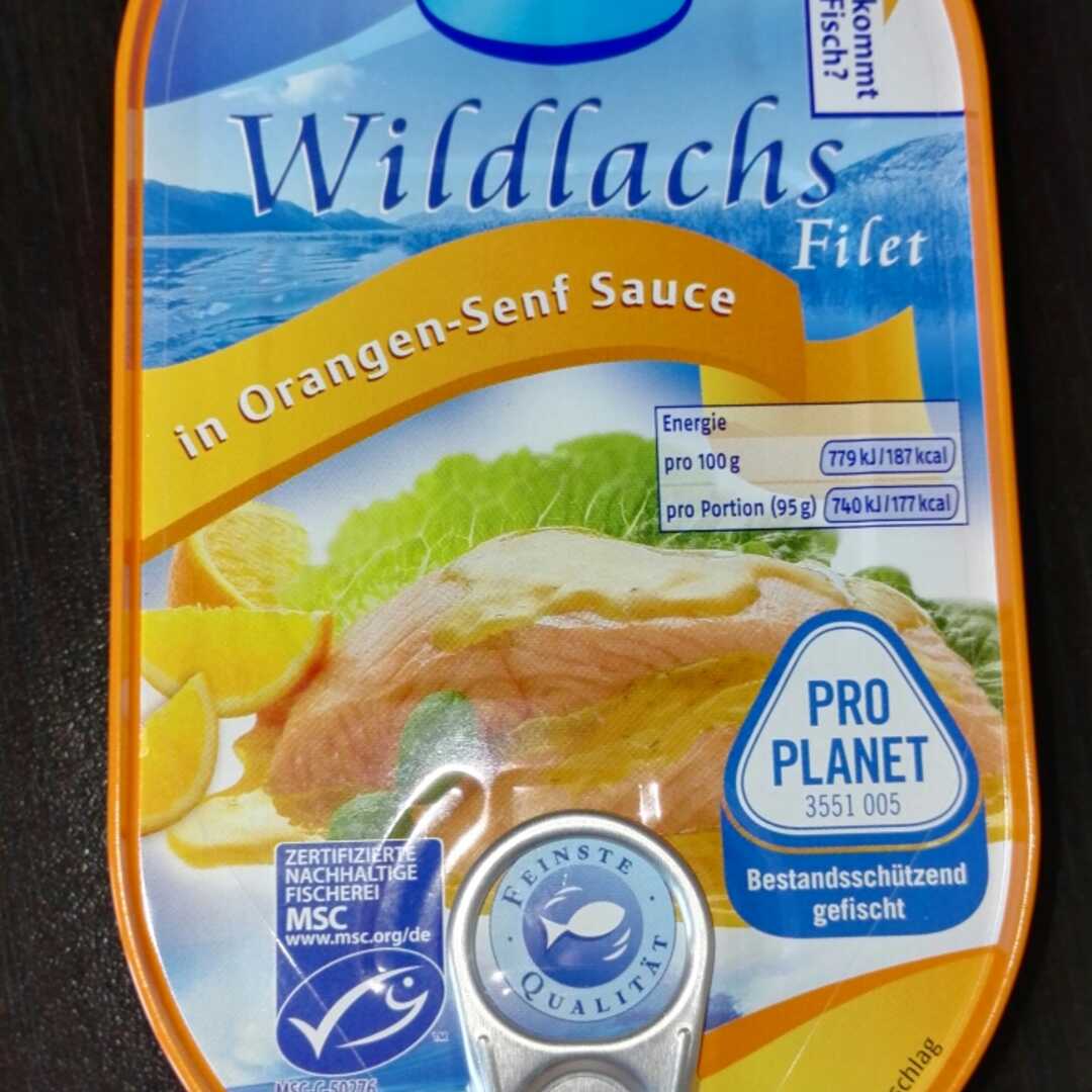 Berida Wildlachsfilet in Orangen-Senf-Sauce
