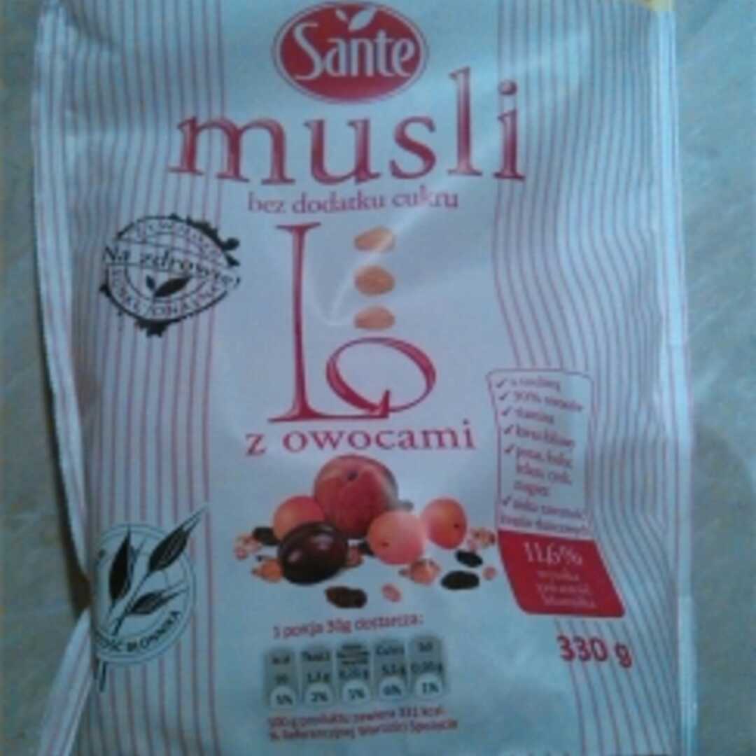 Sante Musli bez Dodatku Cukru z Owocami