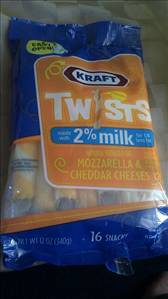 Kraft Snackables Mozzarella & Cheddar Cheese Twists made with 2% Milk