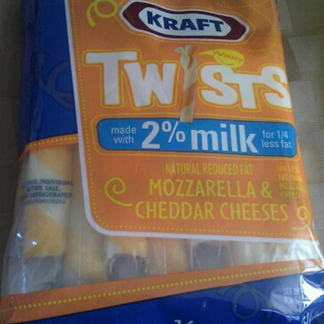Kraft Snackables Mozzarella & Cheddar Cheese Twists made with 2% Milk