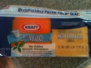 Kraft Mild Cheddar Cheese Reduced Fat 2% Milk