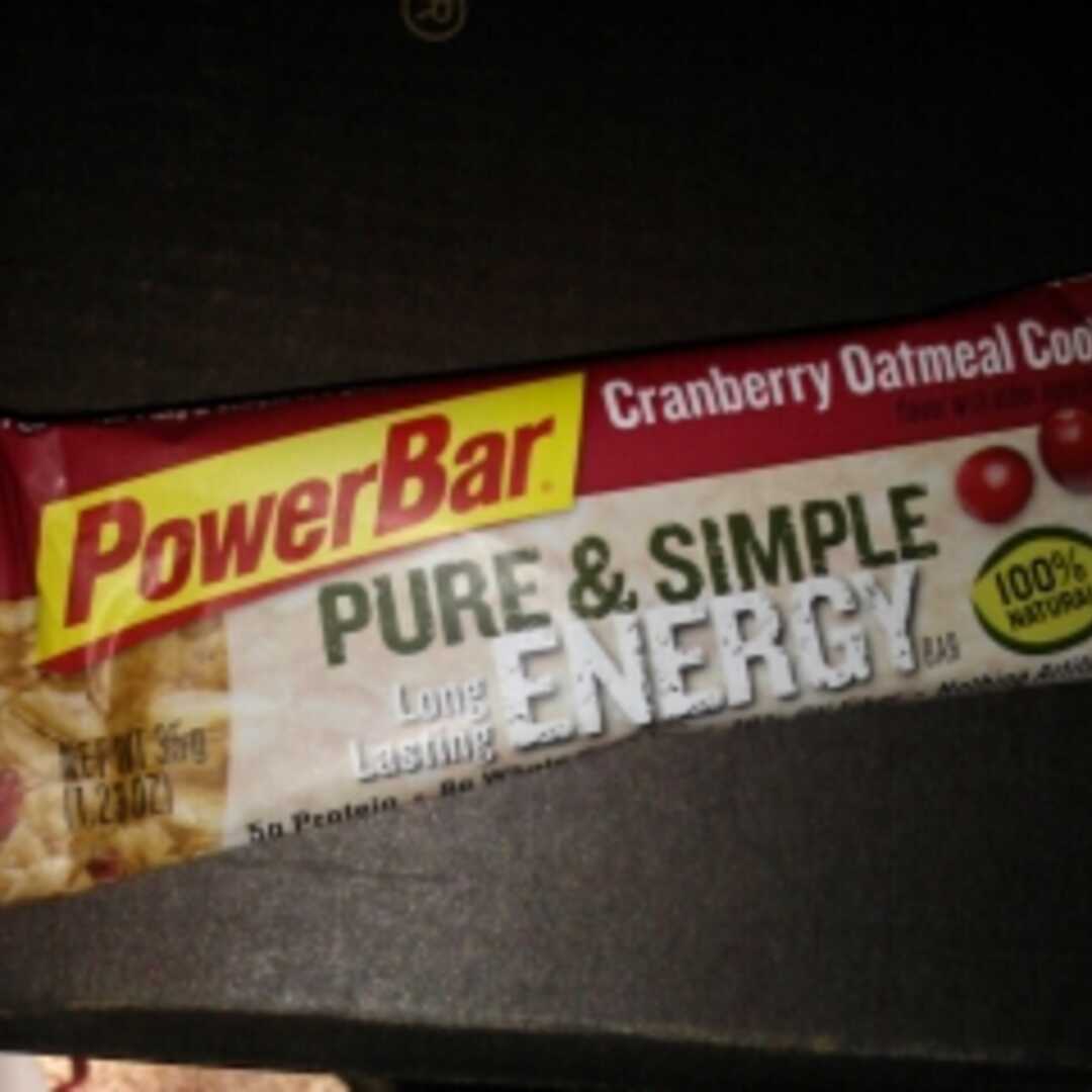 PowerBar Pure & Simple Energy Bar - Cranberry Oatmeal Cookie