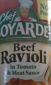 Chef Boyardee Beef Ravioli in Meat Sauce