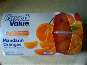 Great Value Fruit Selections Mandarin Oranges in Light Syrup