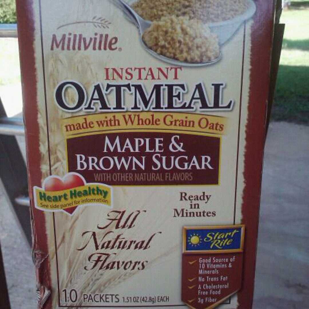 Millville Instant Oatmeal - Maple Brown Sugar