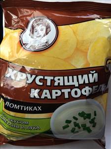 KDV Хрустящий Картофель со Вкусом Сметаны и Лука
