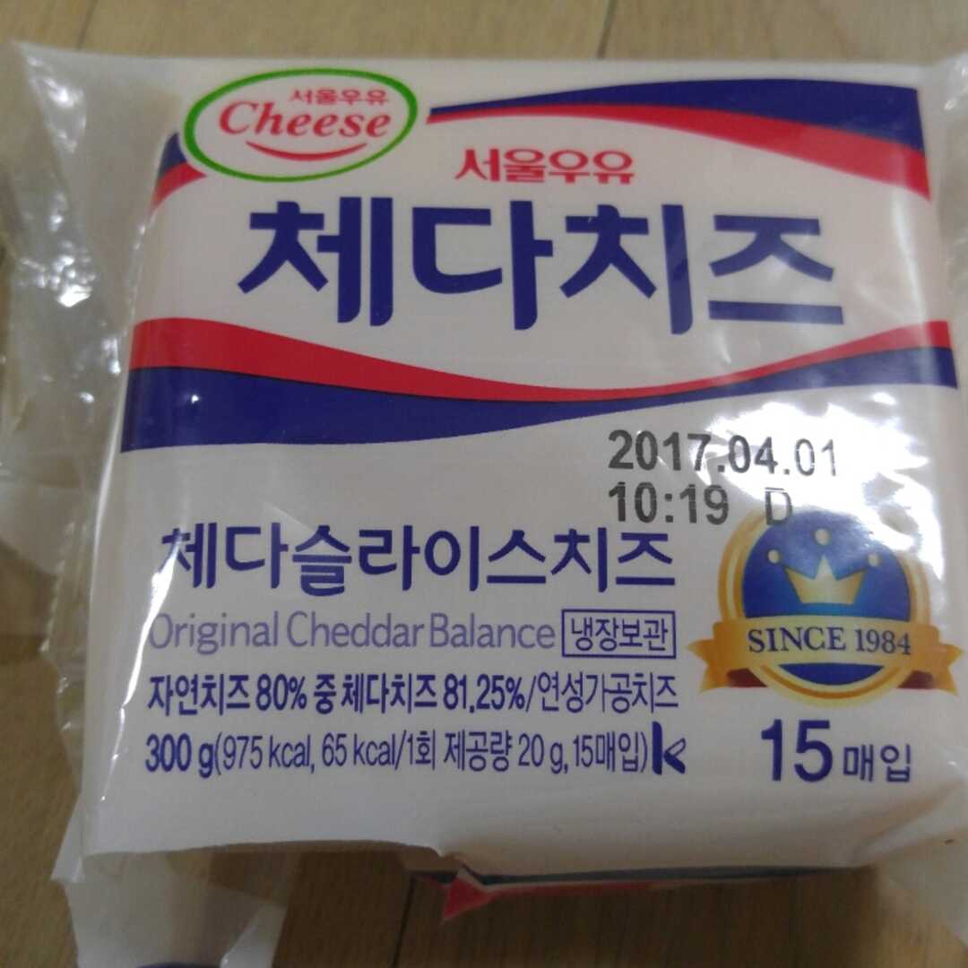 서울우유 체다슬라이스치즈 (20g)