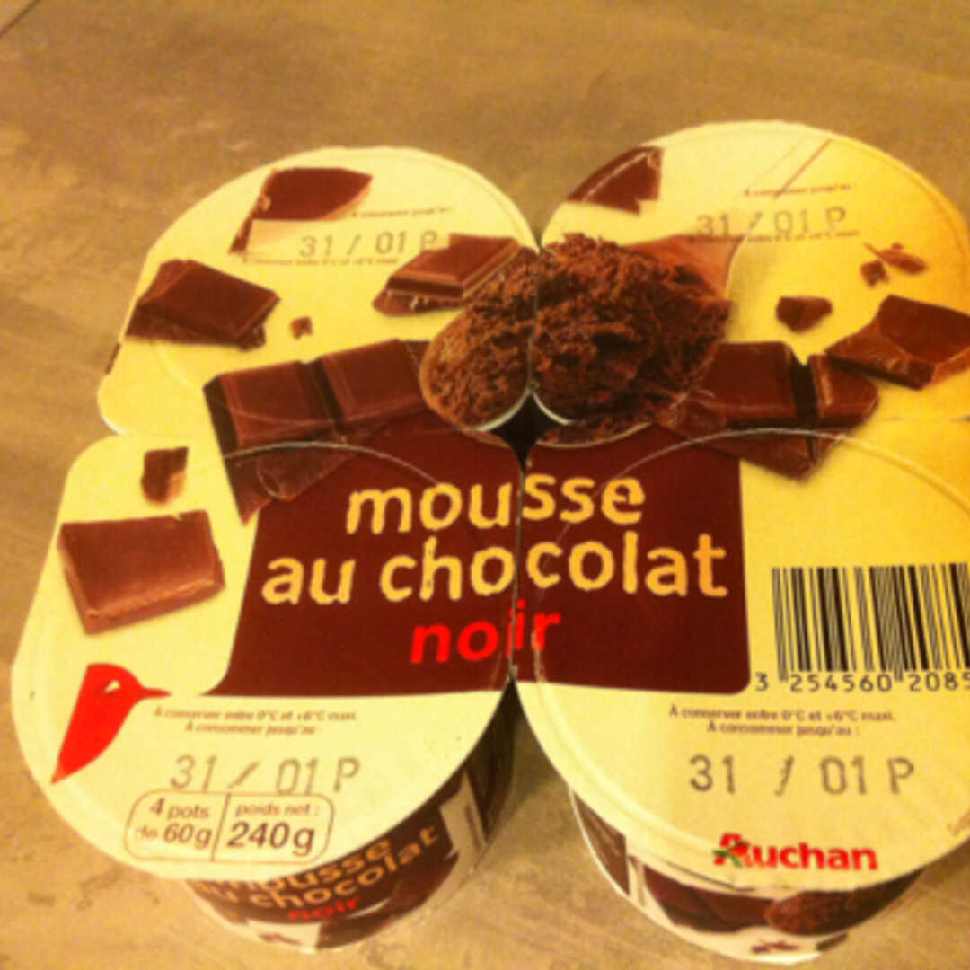 Auchan Mousse au Chocolat Noir