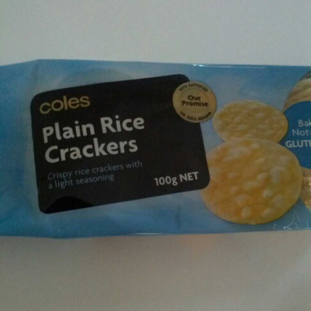 Coles Plain Rice Crackers