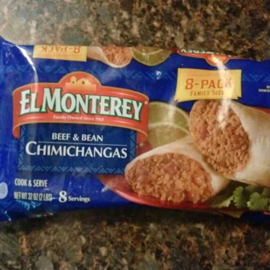 Calories in El Monterey Beef & Bean Chimichangas and Nutrition Facts