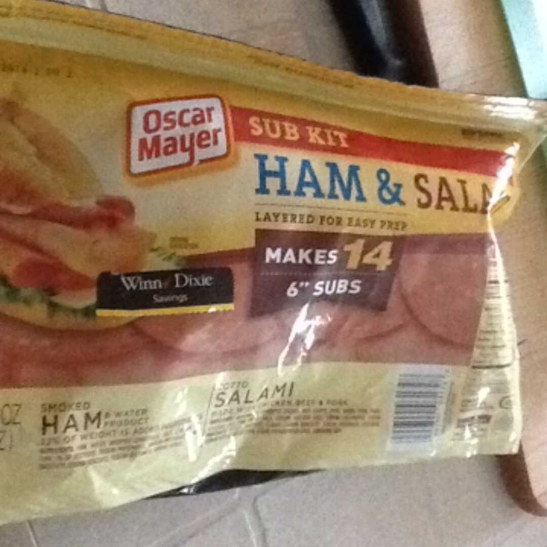 Oscar Mayer Ham & Salami Sub Kit Cold Cuts