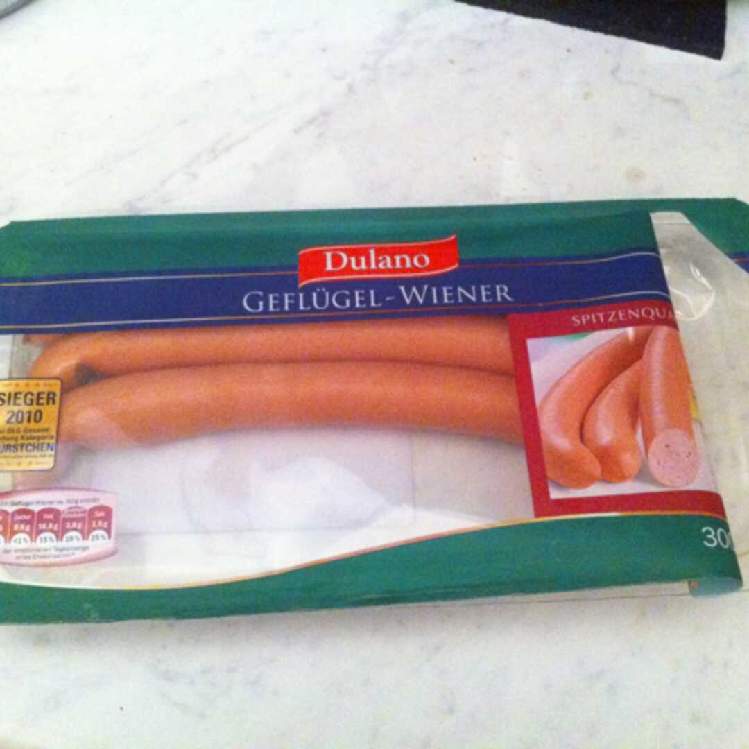 in Dulano Kalorien Nährwertangaben und Geflügel-Wiener