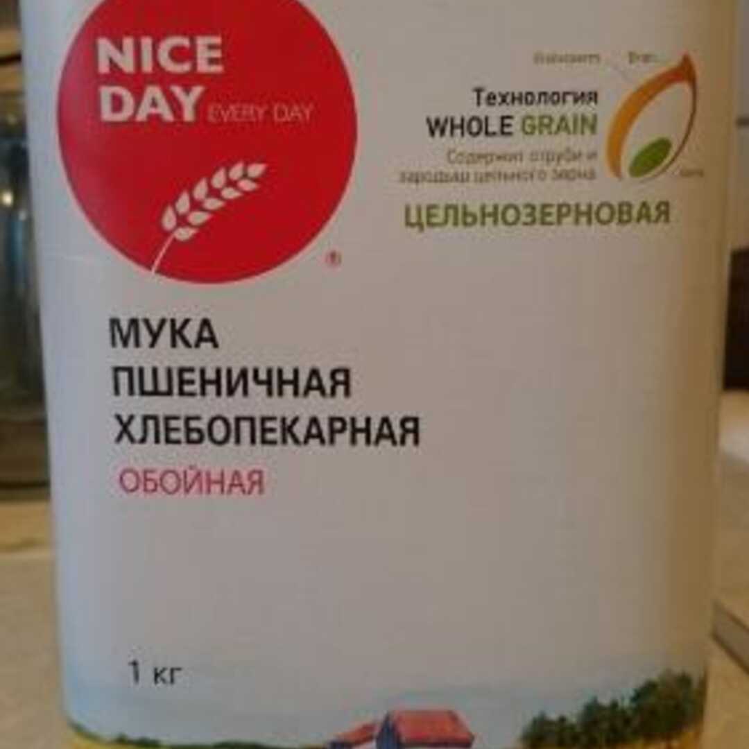 Nice Day Мука Пшеничная Хлебопекарная Обойная