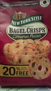 New York Style Cinnamon Raisin Bagel Crisps