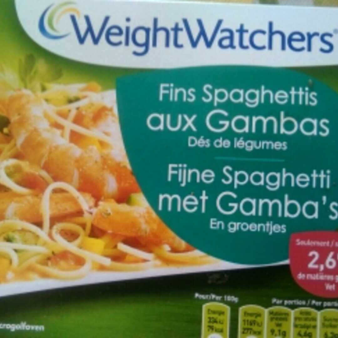 Weight Watchers Fins Spaghettis aux Gambas