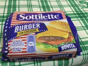 Kraft Sottilette Burger con Cheddar