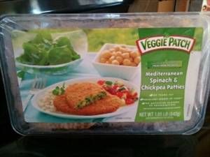 Veggie Patch Mediterranean Spinach & Chickpea Patties