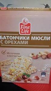 Fine Life Батончик Мюсли с Орехами