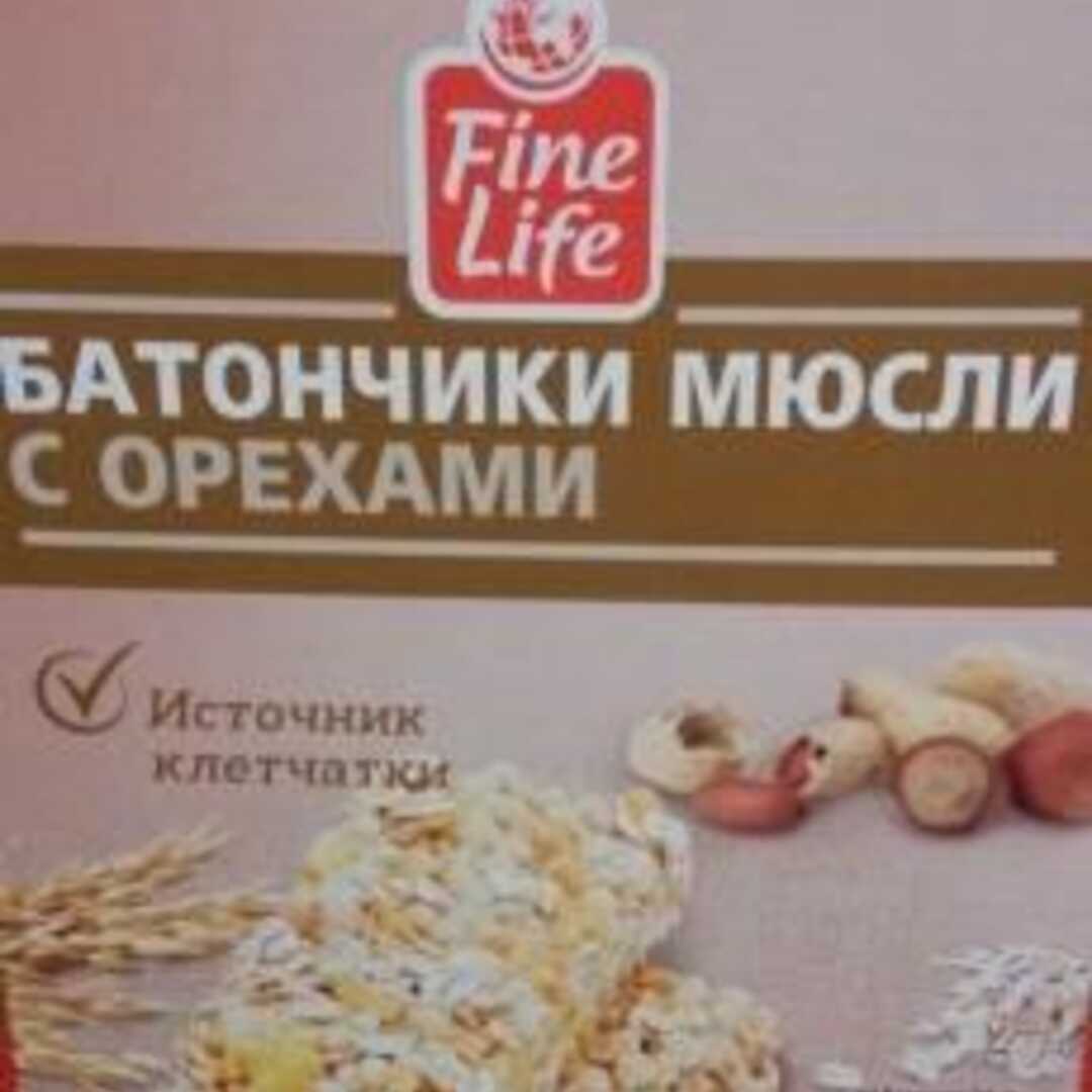 Fine Life Батончик Мюсли с Орехами