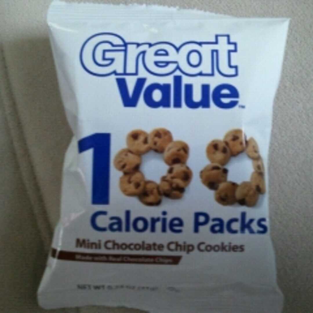 Great Value Mini Chocolate Chip Cookies 100 Cal Pack