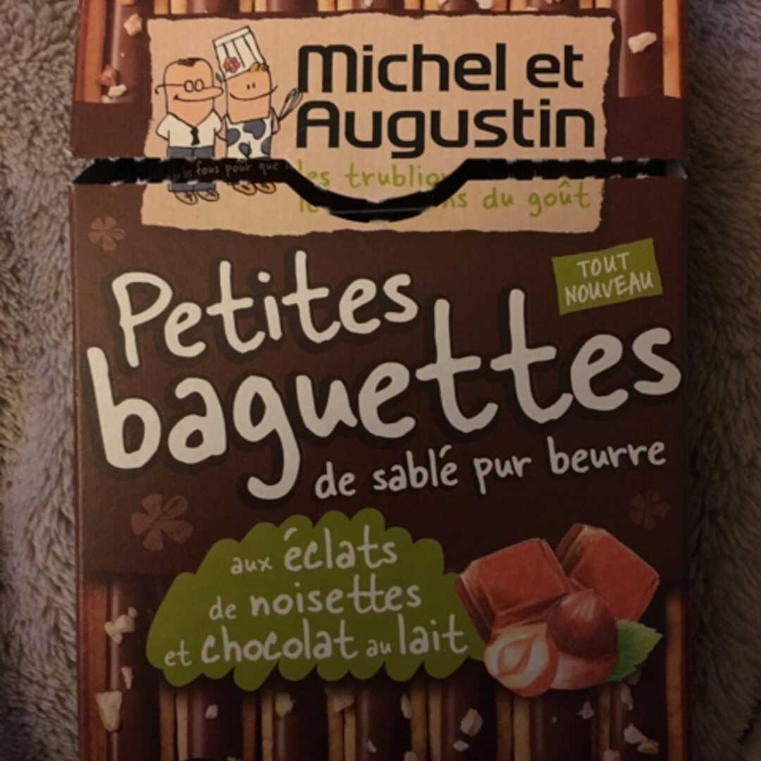 Michel et Augustin Petites Baguettes de Sablé Pur Beurre aux Éclats de Noisettes et Chocolat au Lait