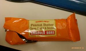 Trader Joe's Peanut Butter Chewy Coated & Drizzled Granola Bars