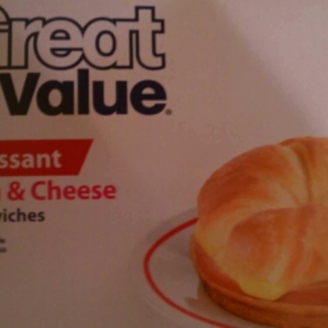 Great Value Ham & Cheese Croissant Sandwiches
