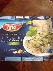 Iglo Feinschmecker Wildlachs mit Spinat