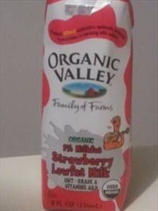 Organic Valley Strawberry Lowfat 1% Milk