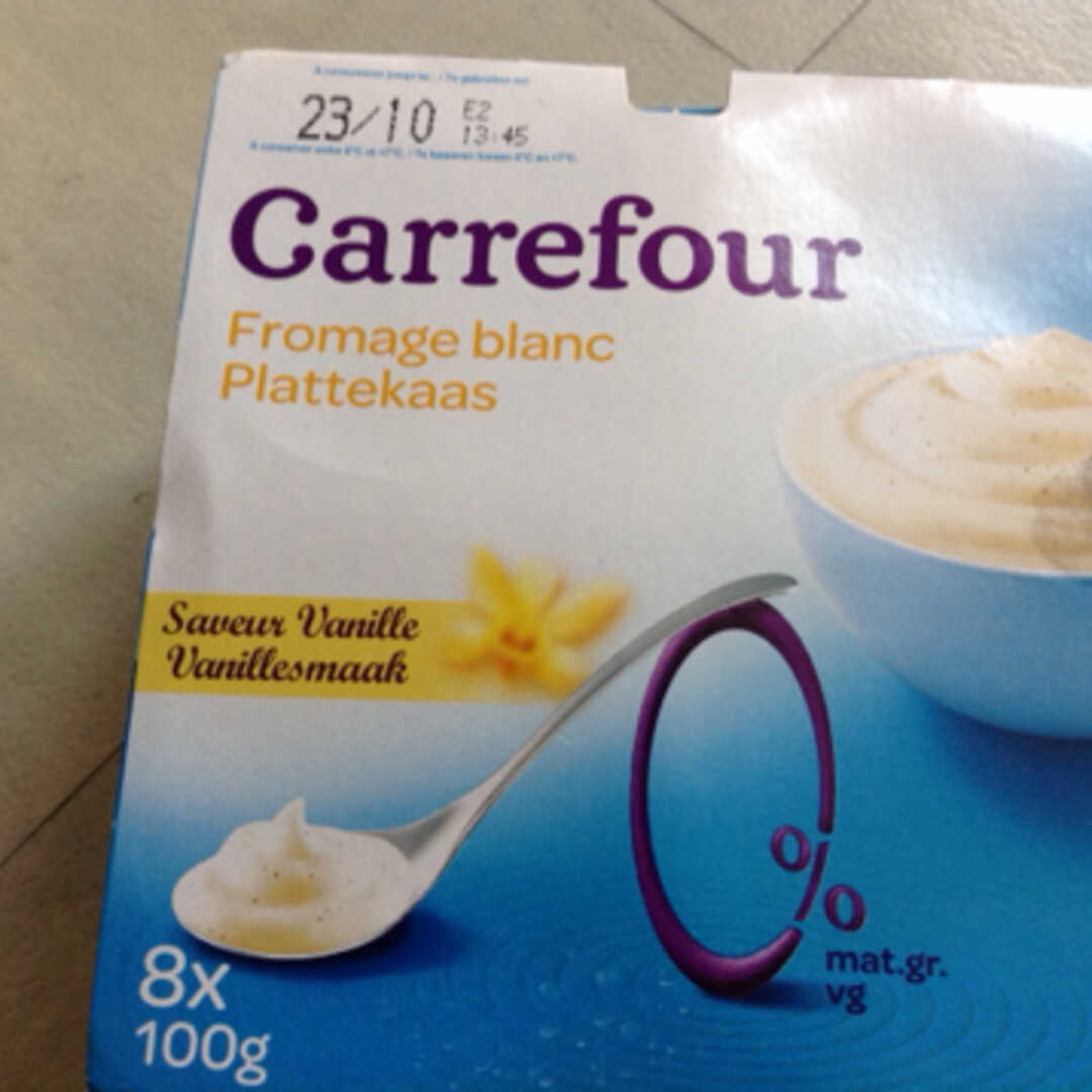 Carrefour Fromage Blanc 0% Vanille