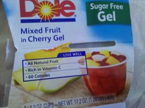 Dole Mixed Fruit in Sugar Free Cherry Gel