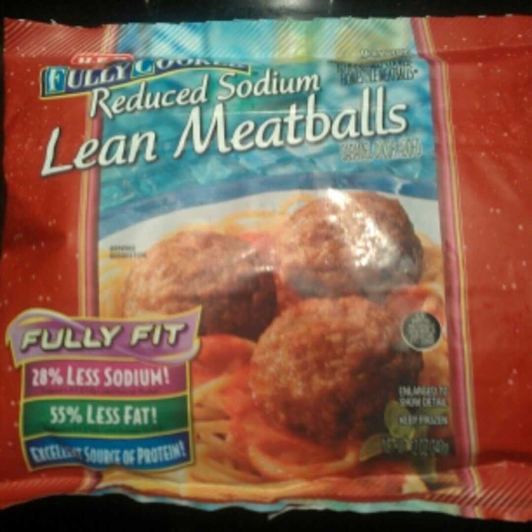 HEB Fully Cooked Reduced Sodium Lean Meatballs