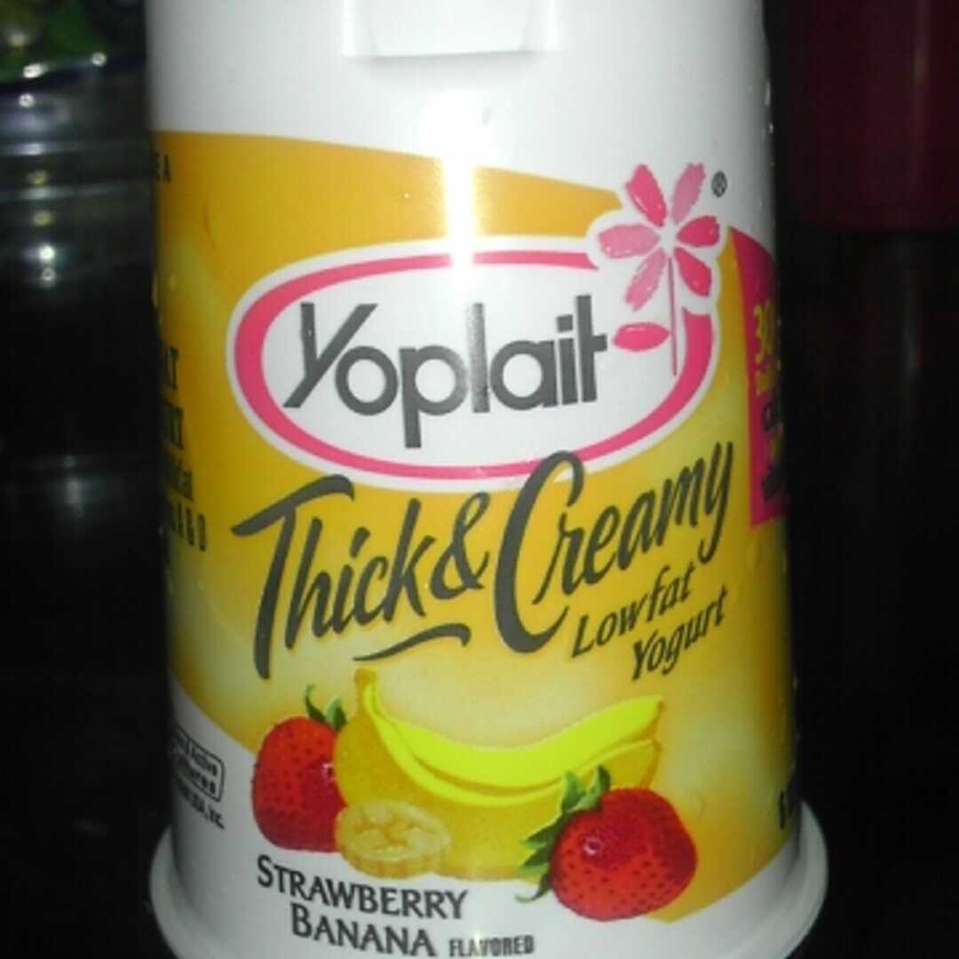 Yoplait Thick & Creamy Lowfat Yogurt - Strawberry Banana