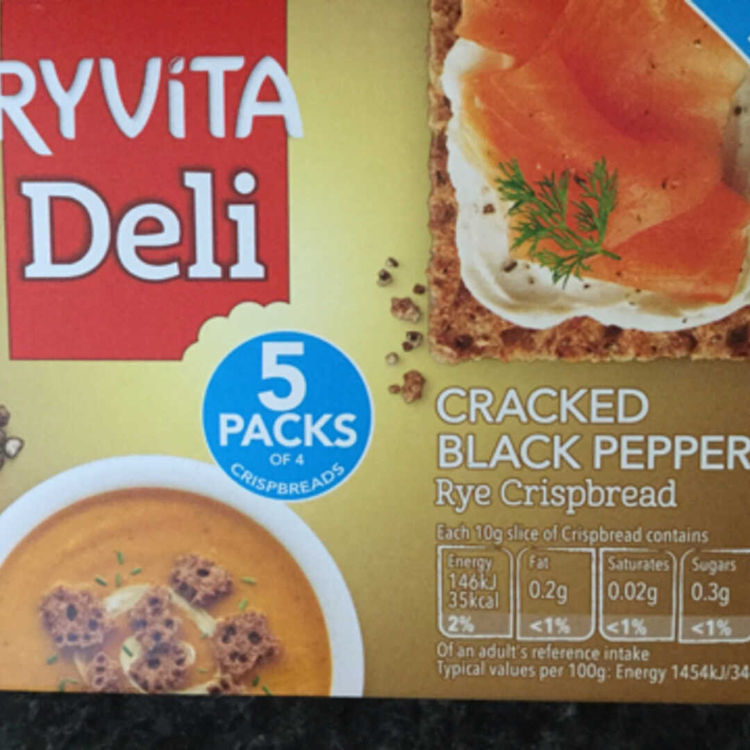 Ryvita Cracked Black Pepper Crispbread